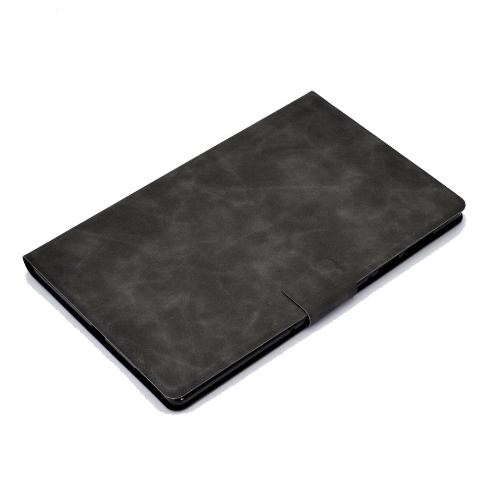 For Lenovo Tab P11 Pro Gen 2 PU Leather Tablet Case A7 Cowhide Texture Stand Protective Cover with Card Holder - Grey