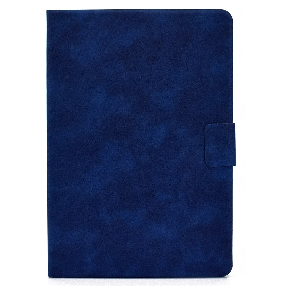 For Lenovo Tab P11 Pro Gen 2 PU Leather Tablet Case A7 Cowhide Texture Stand Protective Cover with Card Holder - Blue