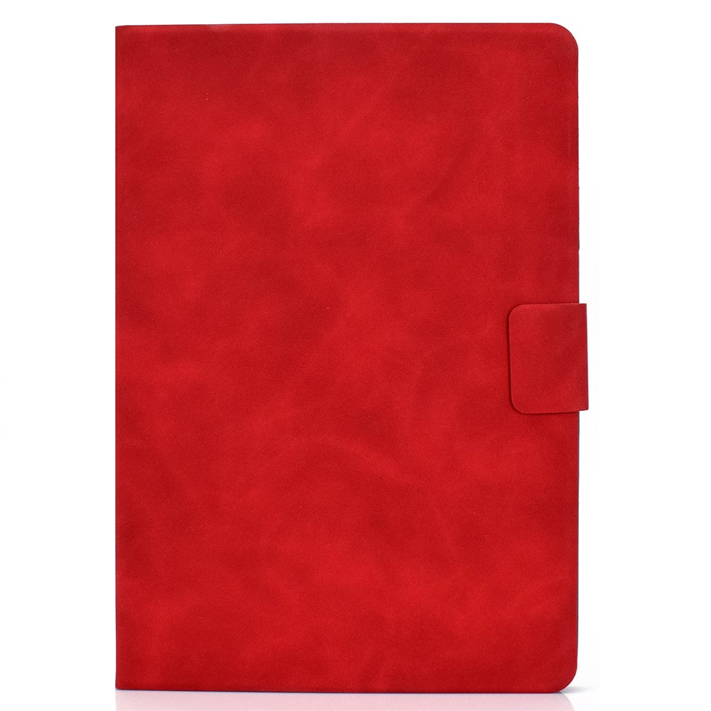For Lenovo Tab P11 Pro Gen 2 PU Leather Tablet Case A7 Cowhide Texture Stand Protective Cover with Card Holder - Red
