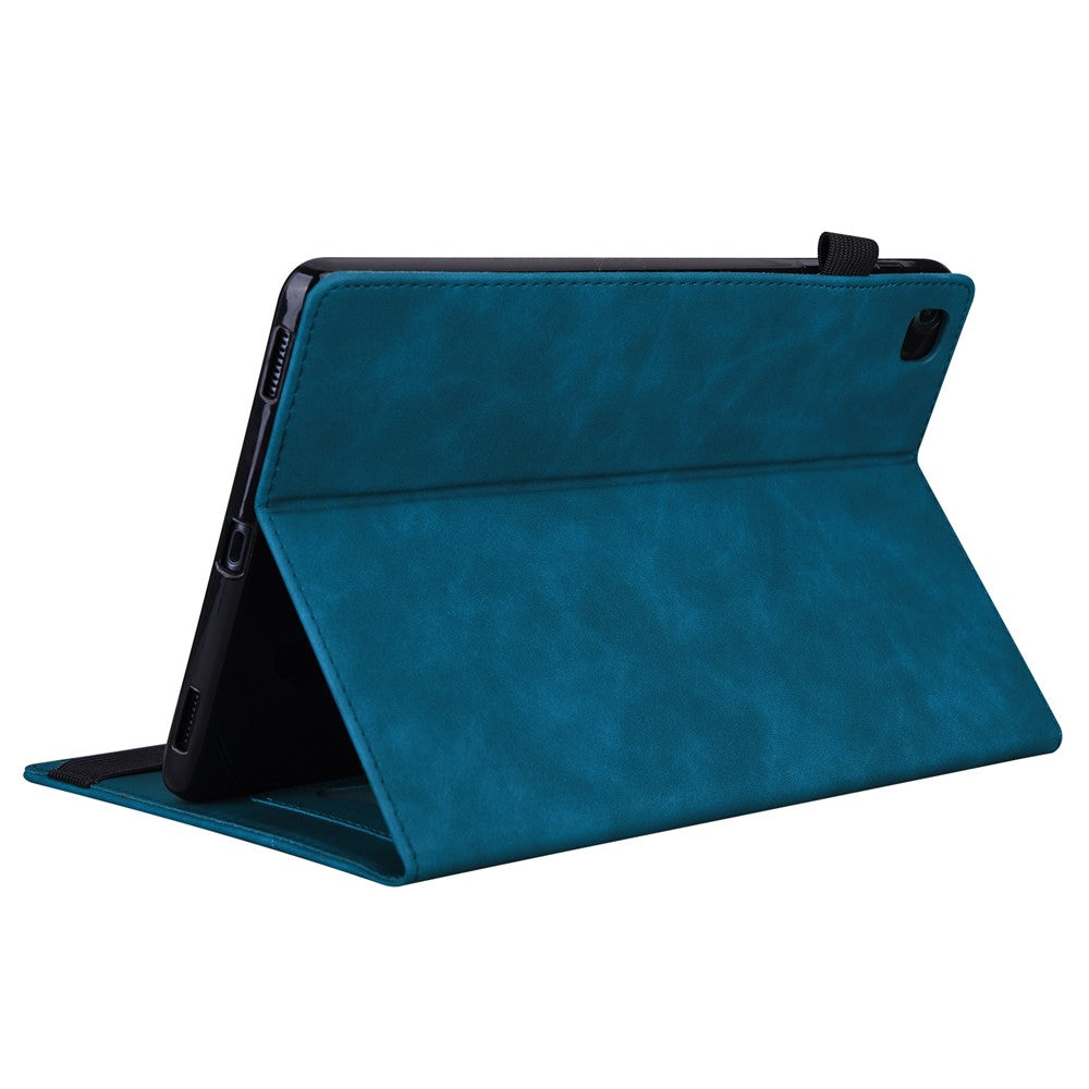 For Lenovo Tab M8 (4th Gen) 2024 TB-301XU / M8 (4th Gen) 2023 TB-300FU PU Leather Tablet Case Stand Wallet with Pencil Holder - Blue