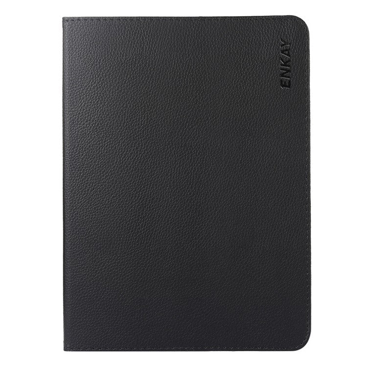 ENKAY HAT PRINCE For Oppo Pad 2 / OnePlus Pad Leather+PC Tablet Case 360 Degree Rotating Stand Cover with Auto Sleep / Wake - Black