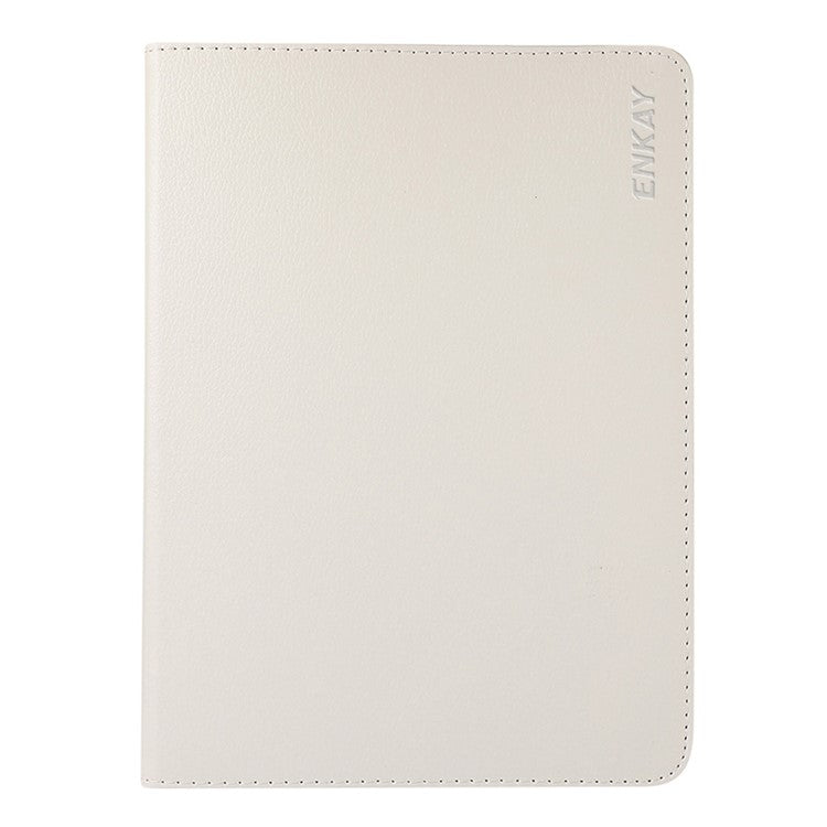 ENKAY HAT PRINCE For Oppo Pad 2 / OnePlus Pad Leather+PC Tablet Case 360 Degree Rotating Stand Cover with Auto Sleep / Wake - White