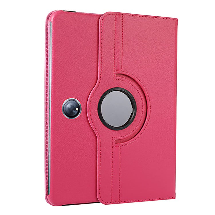 ENKAY HAT PRINCE For Oppo Pad 2 / OnePlus Pad Leather+PC Tablet Case 360 Degree Rotating Stand Cover with Auto Sleep / Wake - Rose