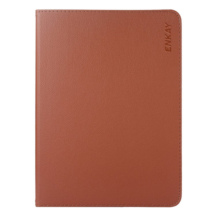 ENKAY HAT PRINCE For Oppo Pad 2 / OnePlus Pad Leather+PC Tablet Case 360 Degree Rotating Stand Cover with Auto Sleep / Wake - Brown