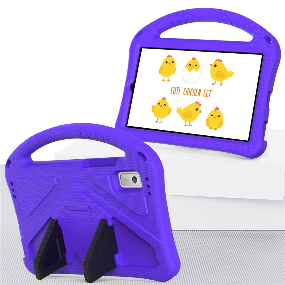 For Lenovo Tab M9 Handle Design Tablet Case Kickstand Shockproof EVA Protective Cover - Purple