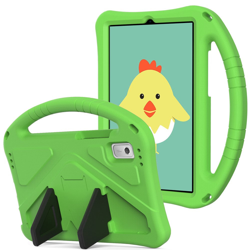 For Lenovo Tab M9 Handle Design Tablet Case Kickstand Shockproof EVA Protective Cover - Green