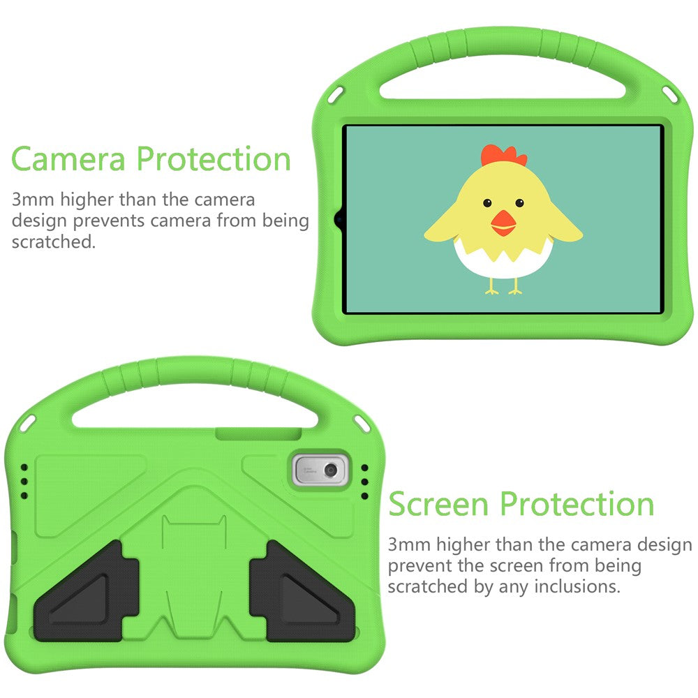 For Lenovo Tab M9 Handle Design Tablet Case Kickstand Shockproof EVA Protective Cover - Green