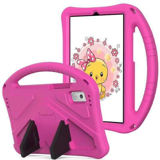 For Lenovo Tab M9 Handle Design Tablet Case Kickstand Shockproof EVA Protective Cover - Rose