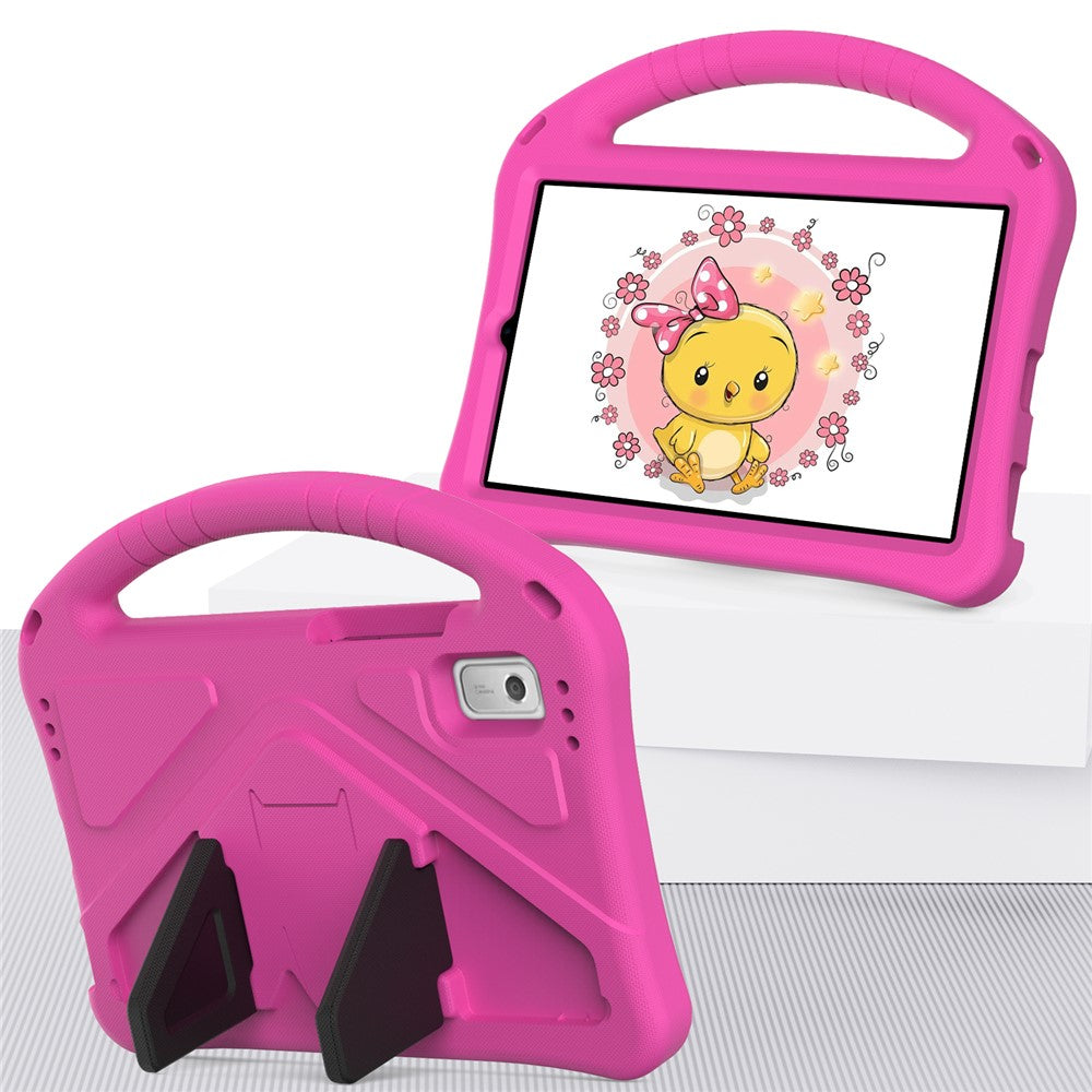 For Lenovo Tab M9 Handle Design Tablet Case Kickstand Shockproof EVA Protective Cover - Rose