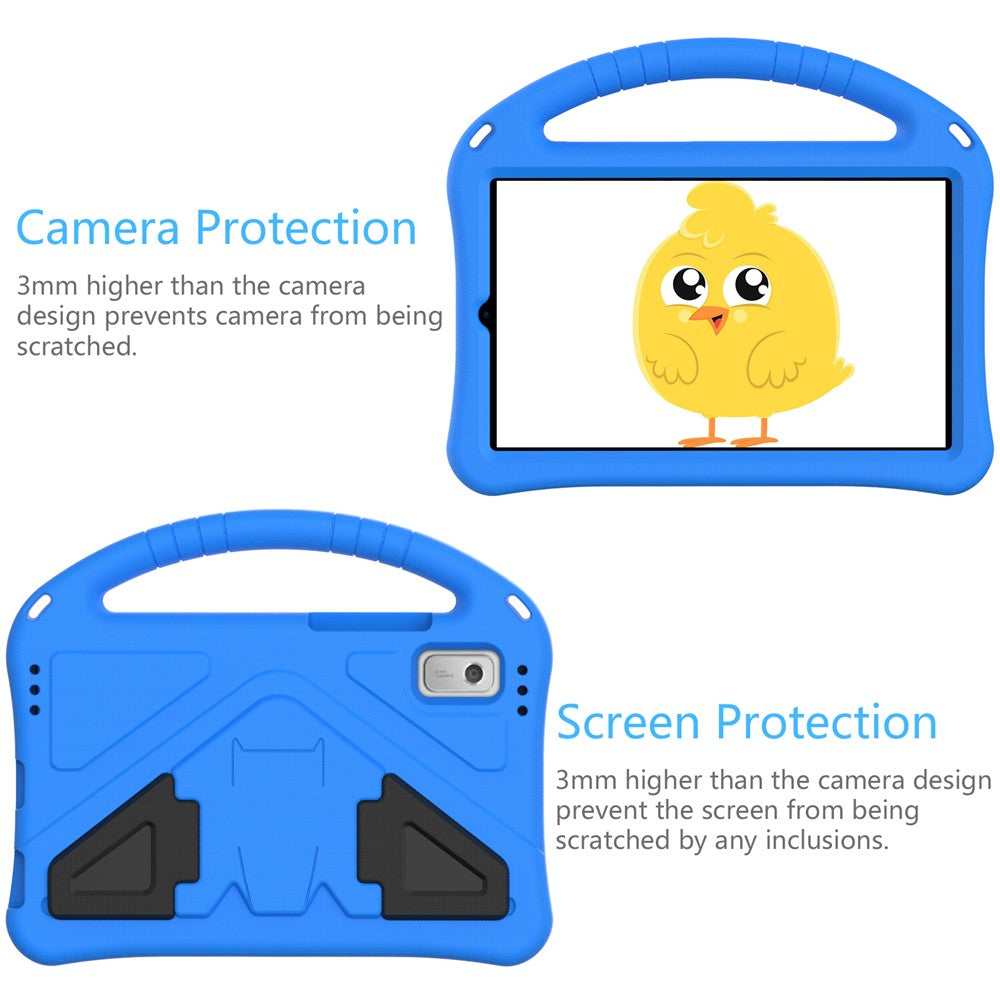 For Lenovo Tab M9 Handle Design Tablet Case Kickstand Shockproof EVA Protective Cover - Blue