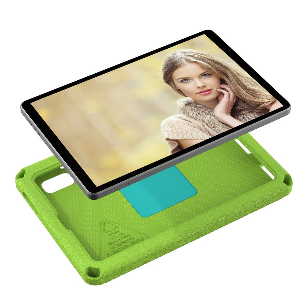 For Lenovo Tab M9 EVA+PC Tablet Protection Case Kickstand Hand Carrying Ring Cover with Shoulder Strap - Green