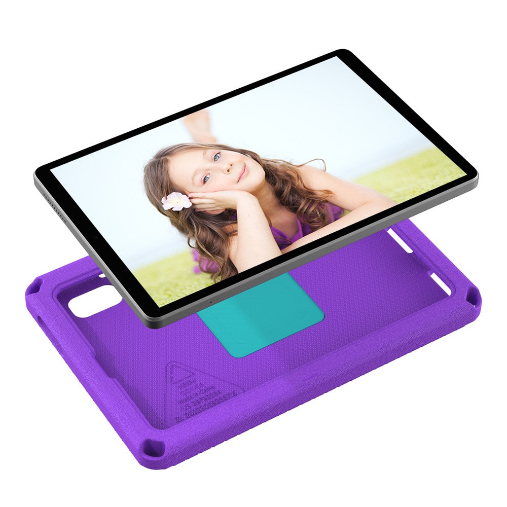 For Lenovo Tab M9 EVA+PC Tablet Protection Case Kickstand Hand Carrying Ring Cover with Shoulder Strap - Purple
