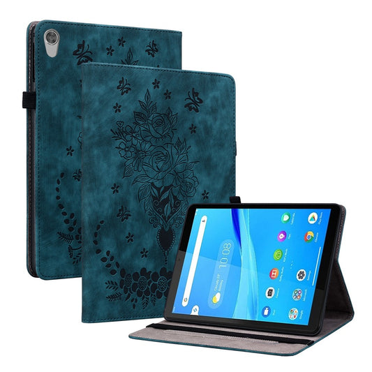 For Lenovo Tab M8 (HD) TB-8505F 8505X 8.0" Imprinted PU Leather Case Stand Tablet Cover - Blue