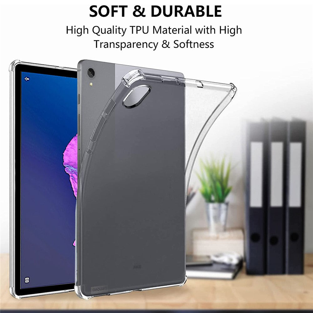 For Lenovo Tab P11 5G TPU Tablet Case Reinforced Corners Drop-proof Clear Tablet Cover