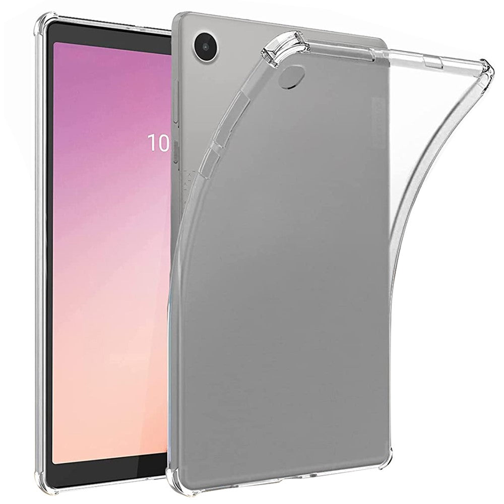 For Lenovo Tab M8 (4th Gen) 2024 TB-301XU / M8 (4th Gen) 2023 TB-300FU Transparent Tablet Case Reinforced Corners Anti-Drop Tablet TPU Cover