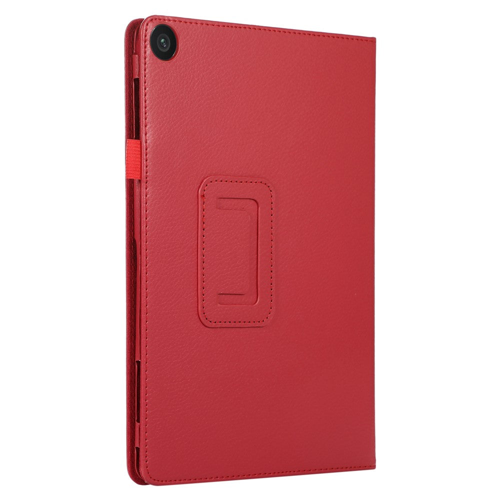For Lenovo Tab M10 (Gen 3) Litchi Texture PU Leather Case Full Protection Stand Tablet Cover - Red