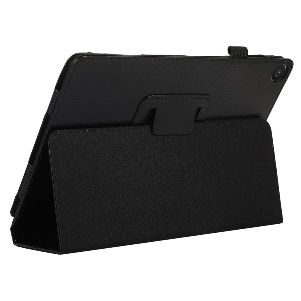 For Lenovo Tab M10 (Gen 3) Litchi Texture PU Leather Case Full Protection Stand Tablet Cover - Black