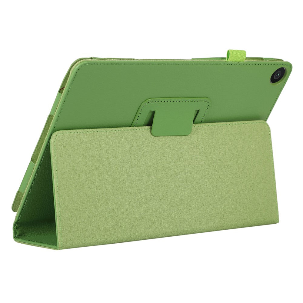 For Lenovo Tab M10 (Gen 3) Litchi Texture PU Leather Case Full Protection Stand Tablet Cover - Green