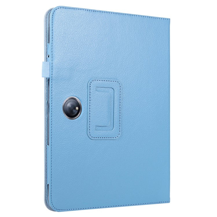 For OnePlus Pad PU Leather Tablet Case Litchi Texture Bi-fold Stand Tablet Cover - Baby Blue