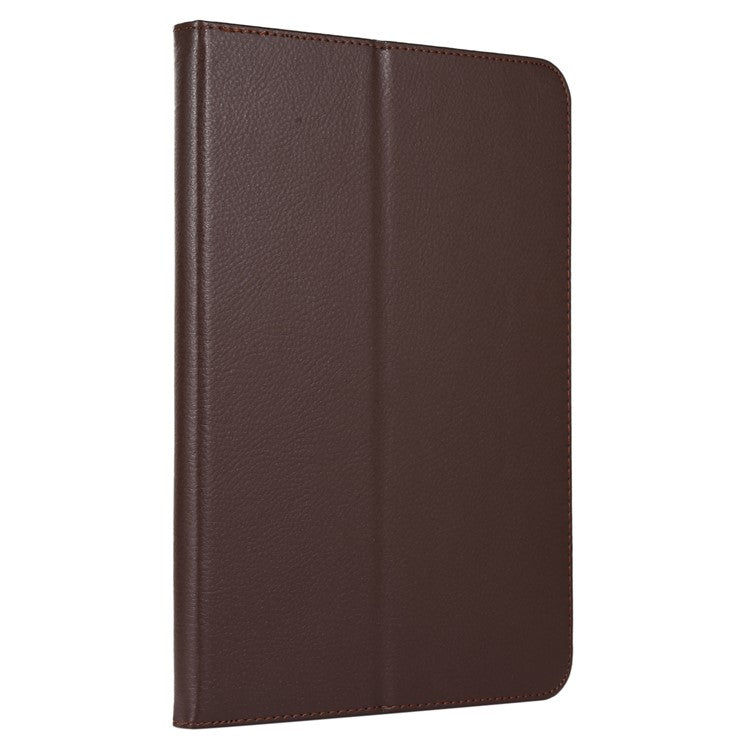 For OnePlus Pad PU Leather Tablet Case Litchi Texture Bi-fold Stand Tablet Cover - Brown