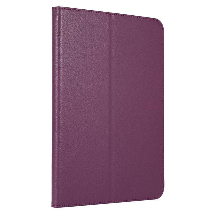 For OnePlus Pad PU Leather Tablet Case Litchi Texture Bi-fold Stand Tablet Cover - Purple