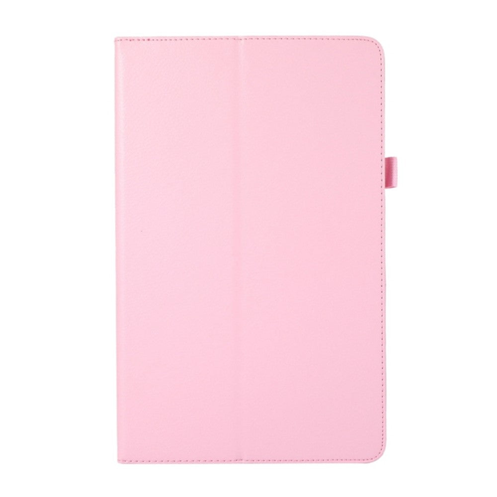 PU Leather Flip Cover for Lenovo Tab M8 (4th Gen) 2024 TB-301XU / M8 (4th Gen) 2023 TB-300FU Litchi Texture Tablet Case Stand - Pink