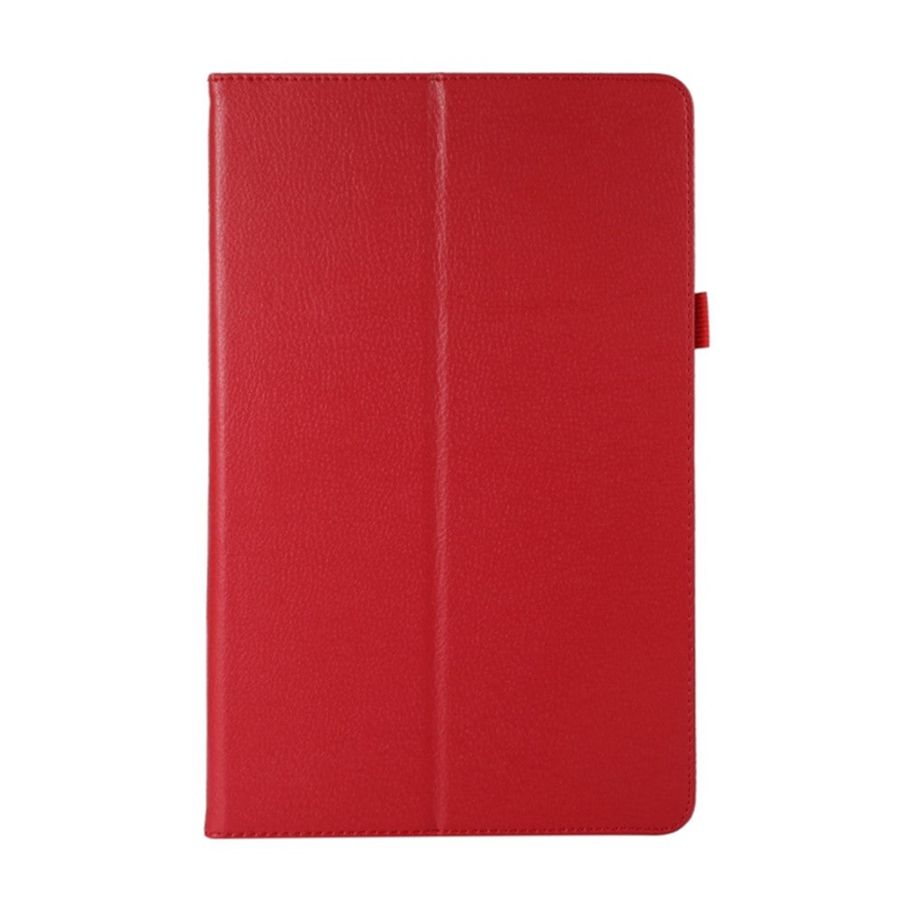 PU Leather Flip Cover for Lenovo Tab M8 (4th Gen) 2024 TB-301XU / M8 (4th Gen) 2023 TB-300FU Litchi Texture Tablet Case Stand - Red