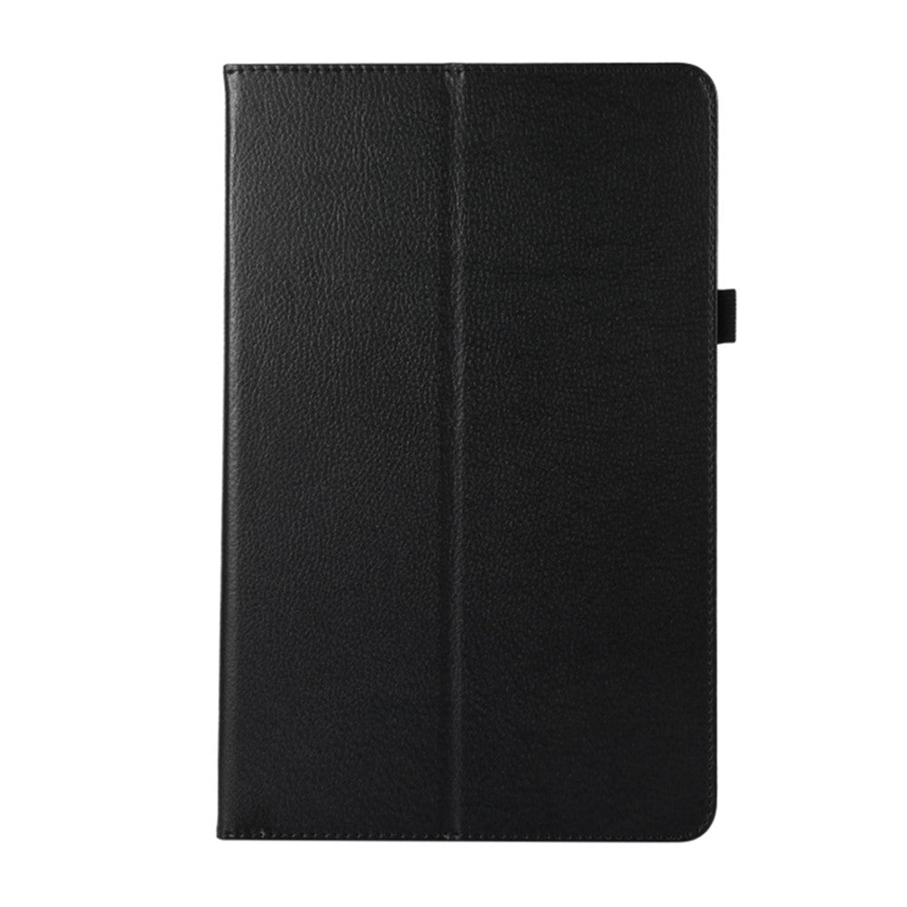 PU Leather Flip Cover for Lenovo Tab M8 (4th Gen) 2024 TB-301XU / M8 (4th Gen) 2023 TB-300FU Litchi Texture Tablet Case Stand - Black