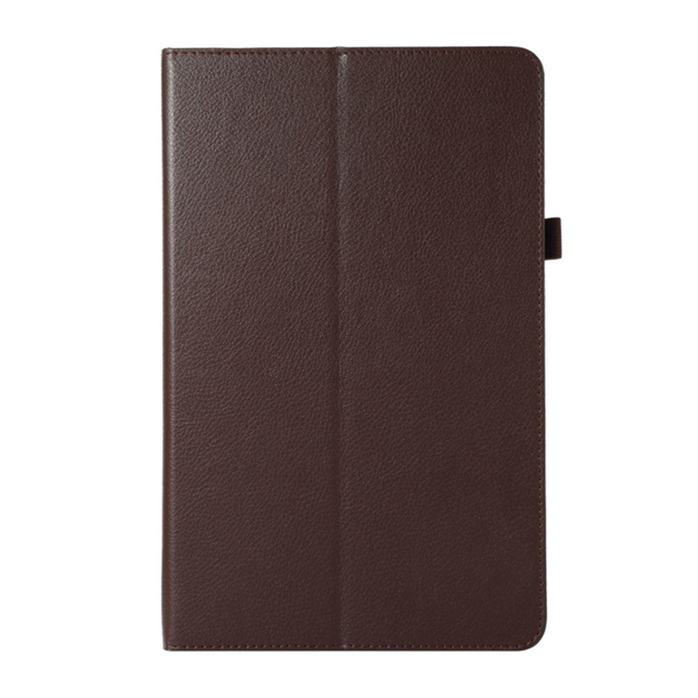 PU Leather Flip Cover for Lenovo Tab M8 (4th Gen) 2024 TB-301XU / M8 (4th Gen) 2023 TB-300FU Litchi Texture Tablet Case Stand - Brown