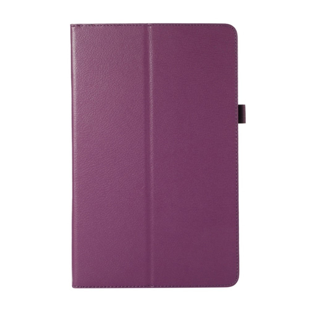 PU Leather Flip Cover for Lenovo Tab M8 (4th Gen) 2024 TB-301XU / M8 (4th Gen) 2023 TB-300FU Litchi Texture Tablet Case Stand - Purple