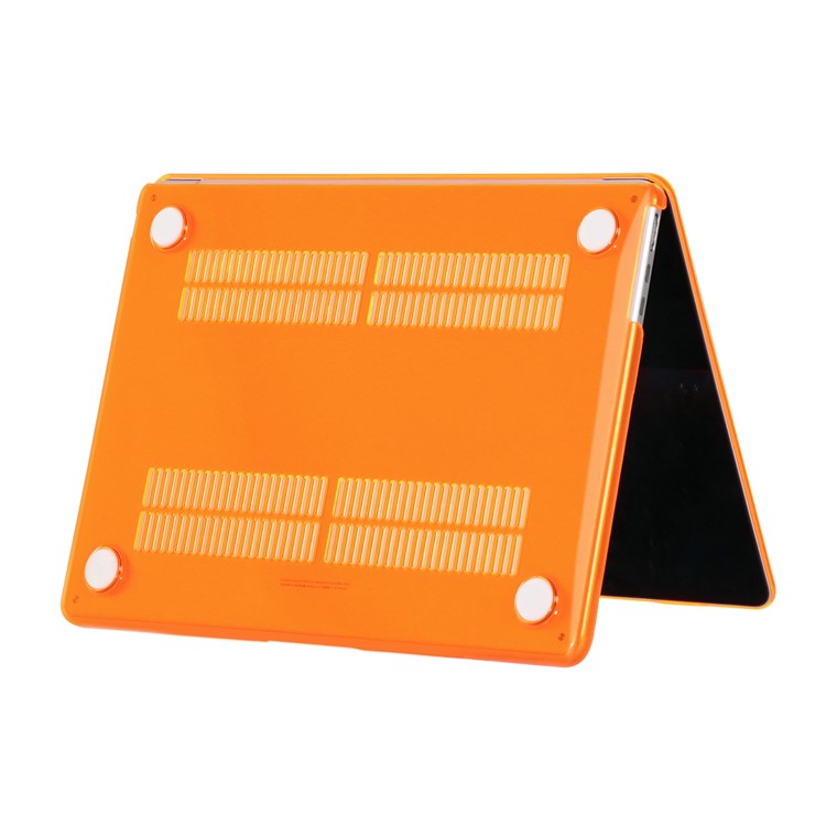 For Macbook Air 15 inch (2025) / (2024) A3114 M3 / (2023) M2 A2941 Laptop Case Transparent Hard PC Protective Cover - Orange