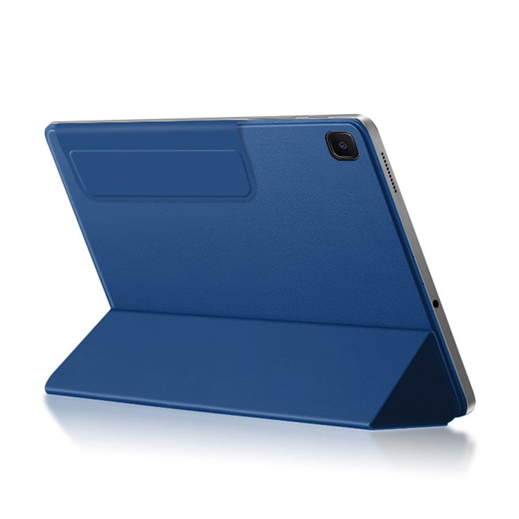 Tri-fold Stand Cover for Samsung Galaxy Tab S6 Lite (2024) / S6 Lite (2022) / S6 Lite (2020) PU Leather Magnetic Smart Tablet Case - Blue