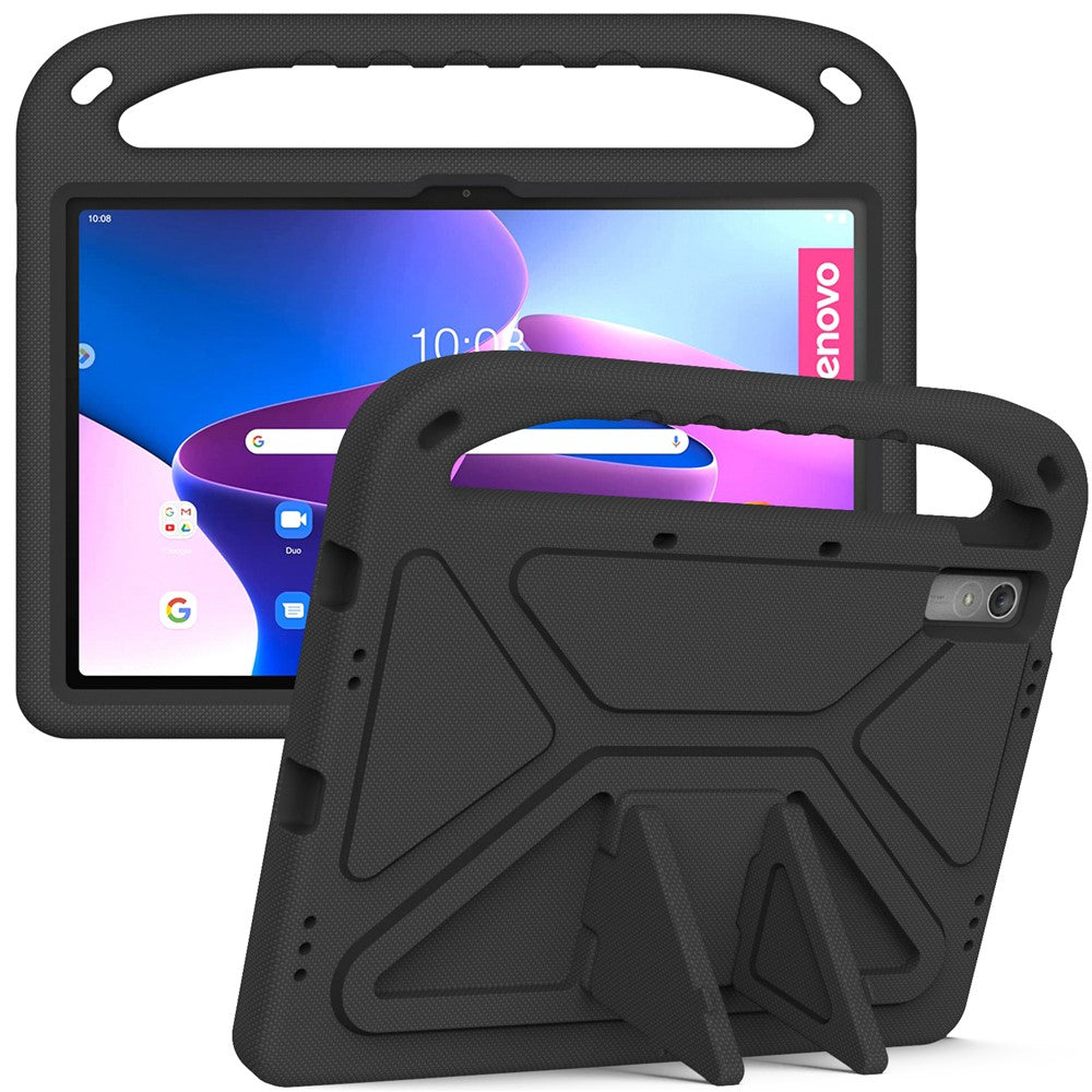 For Lenovo Tab P11 Gen 2 Hand Grip EVA Tablet Case Kickstand Shockproof Tablet Cover - Black