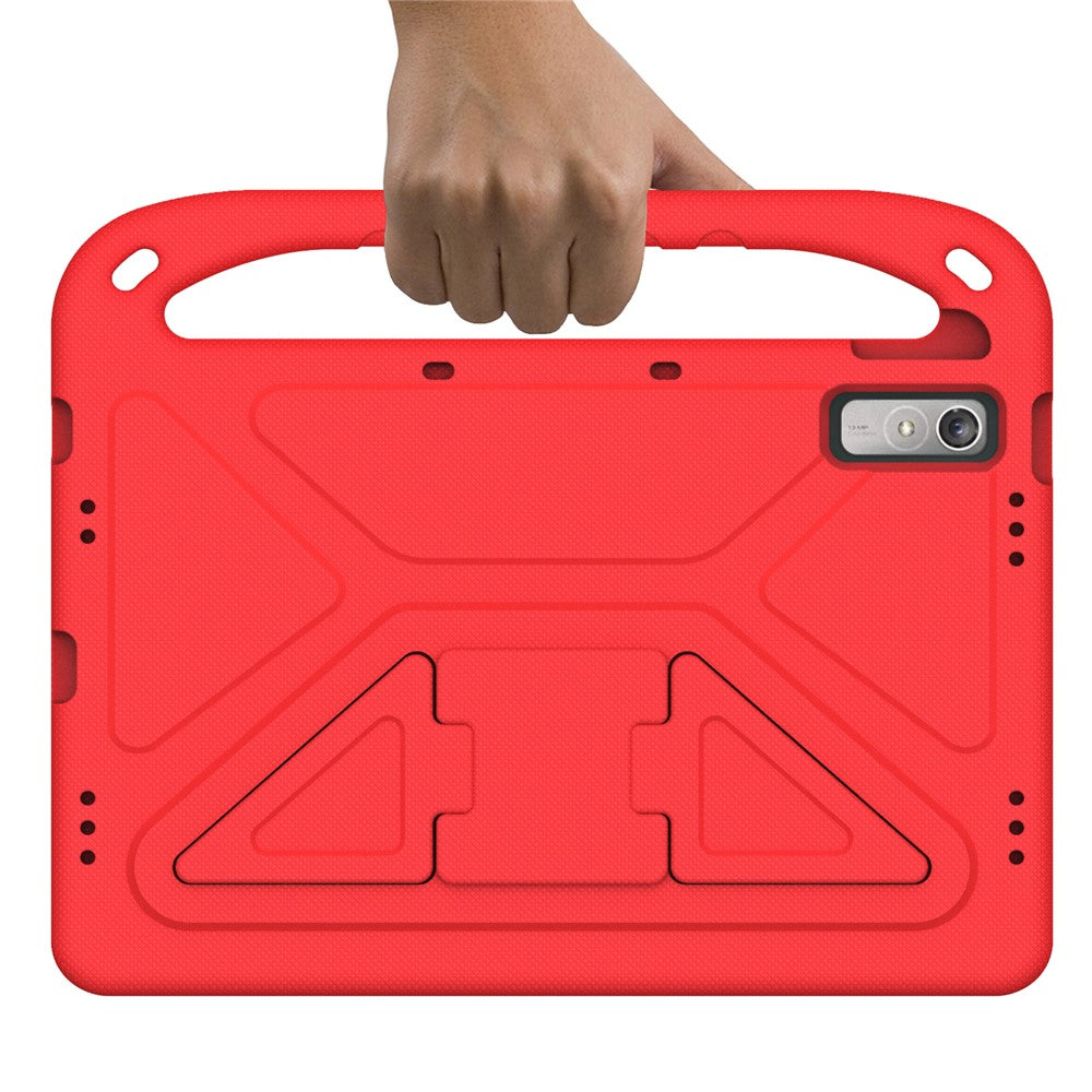For Lenovo Tab P11 Gen 2 Hand Grip EVA Tablet Case Kickstand Shockproof Tablet Cover - Red