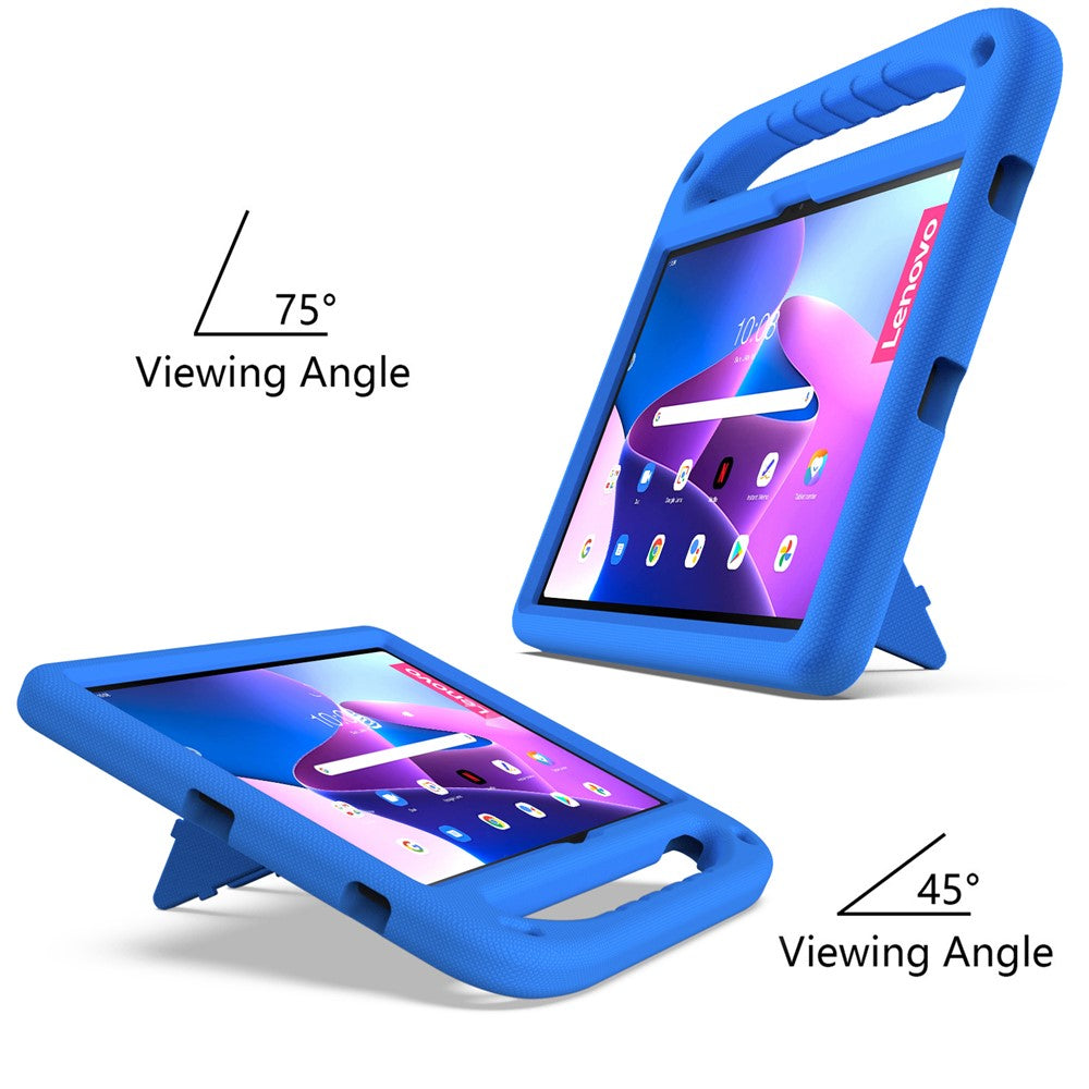 For Lenovo Tab P11 Gen 2 Hand Grip EVA Tablet Case Kickstand Shockproof Tablet Cover - Blue