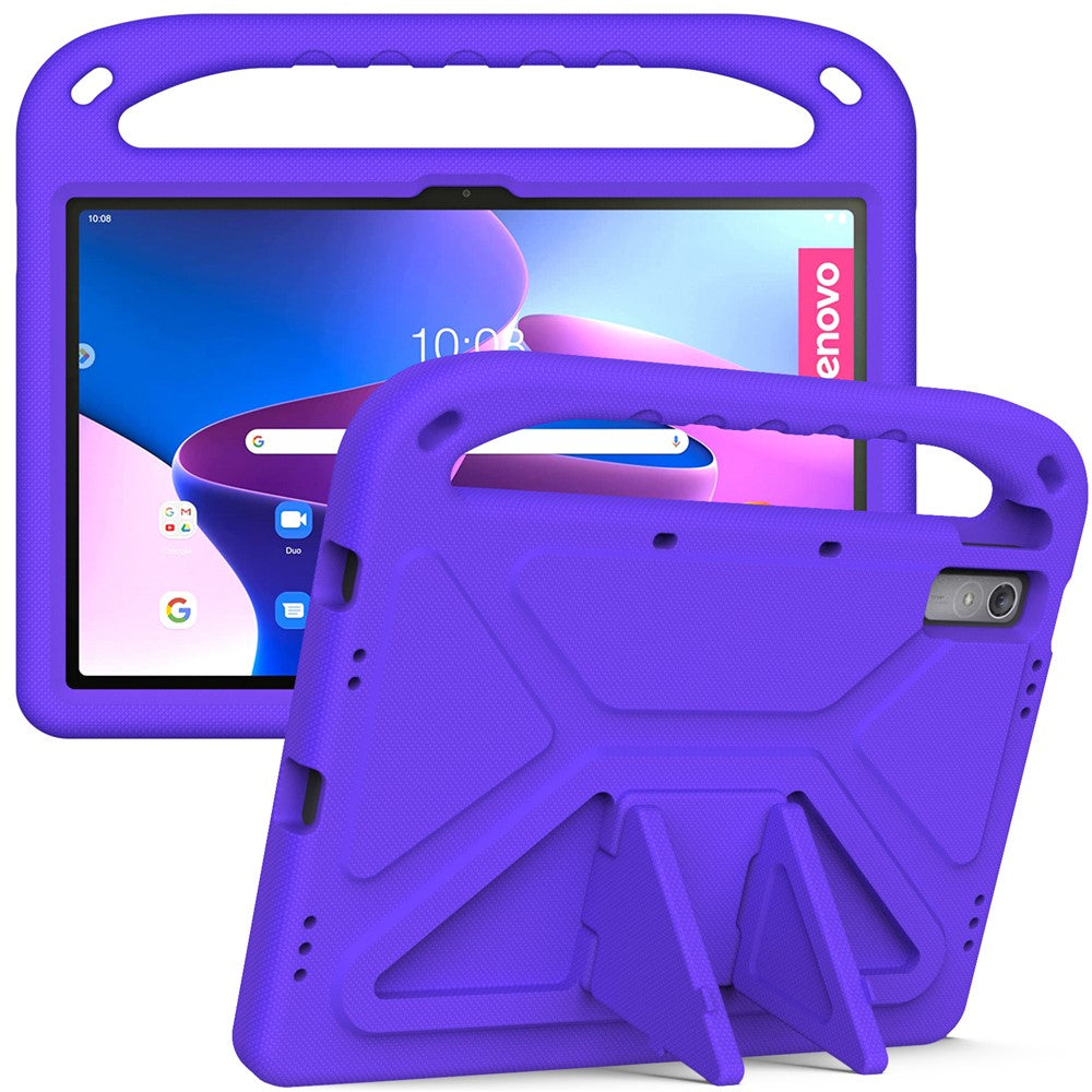 For Lenovo Tab P11 Gen 2 Hand Grip EVA Tablet Case Kickstand Shockproof Tablet Cover - Purple