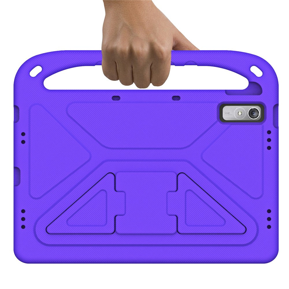 For Lenovo Tab P11 Gen 2 Hand Grip EVA Tablet Case Kickstand Shockproof Tablet Cover - Purple