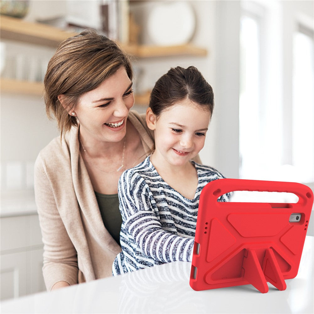 For Lenovo Tab M9 Kickstand Tablet Case Hand Grip EVA Shockproof Cover - Red