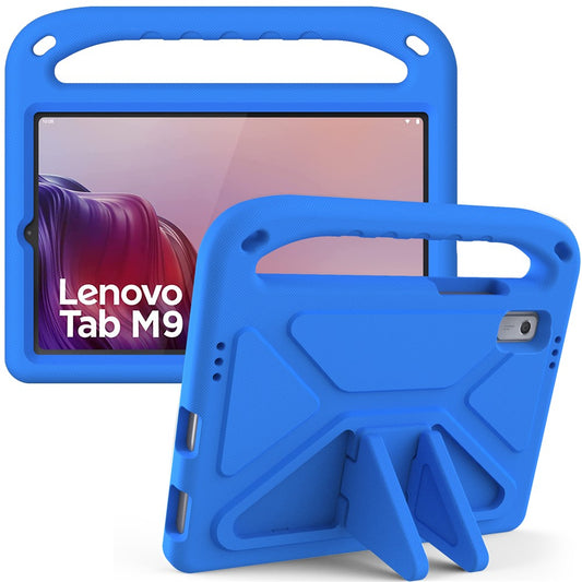For Lenovo Tab M9 Kickstand Tablet Case Hand Grip EVA Shockproof Cover - Blue