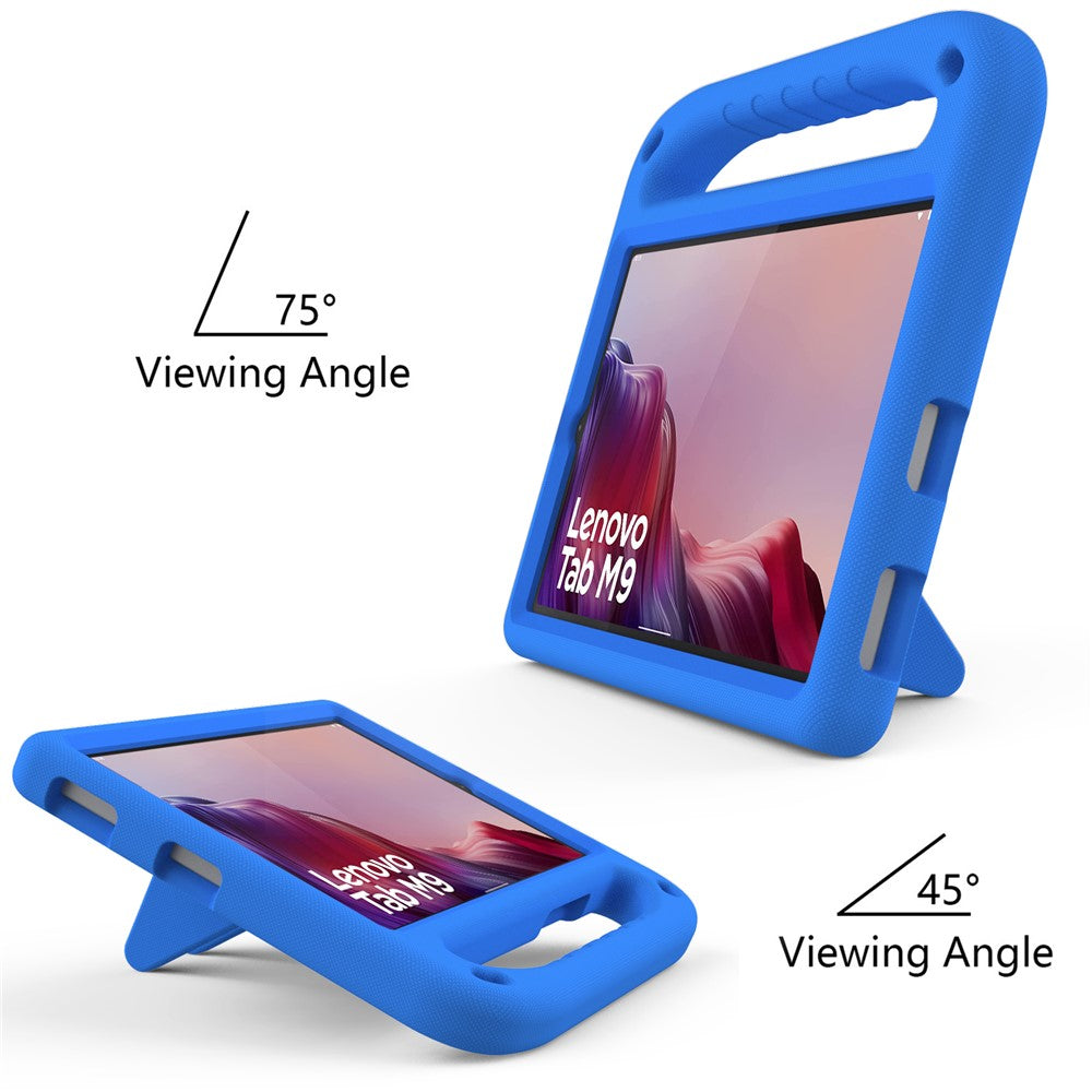 For Lenovo Tab M9 Kickstand Tablet Case Hand Grip EVA Shockproof Cover - Blue