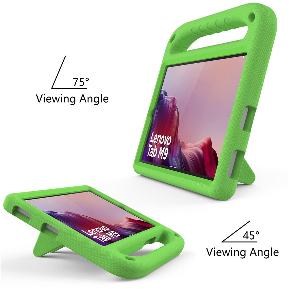 For Lenovo Tab M9 Kickstand Tablet Case Hand Grip EVA Shockproof Cover - Green