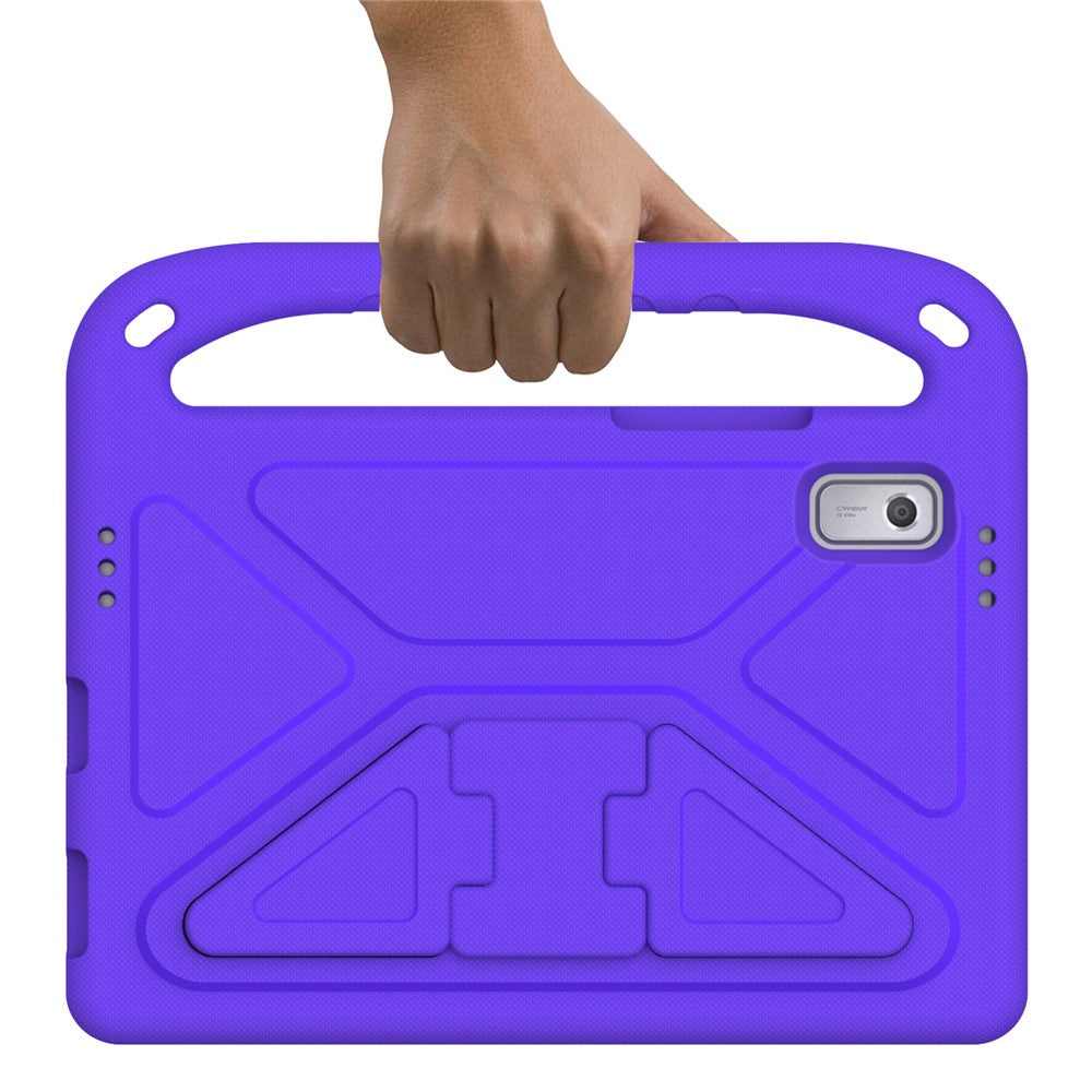 For Lenovo Tab M9 Kickstand Tablet Case Hand Grip EVA Shockproof Cover - Purple