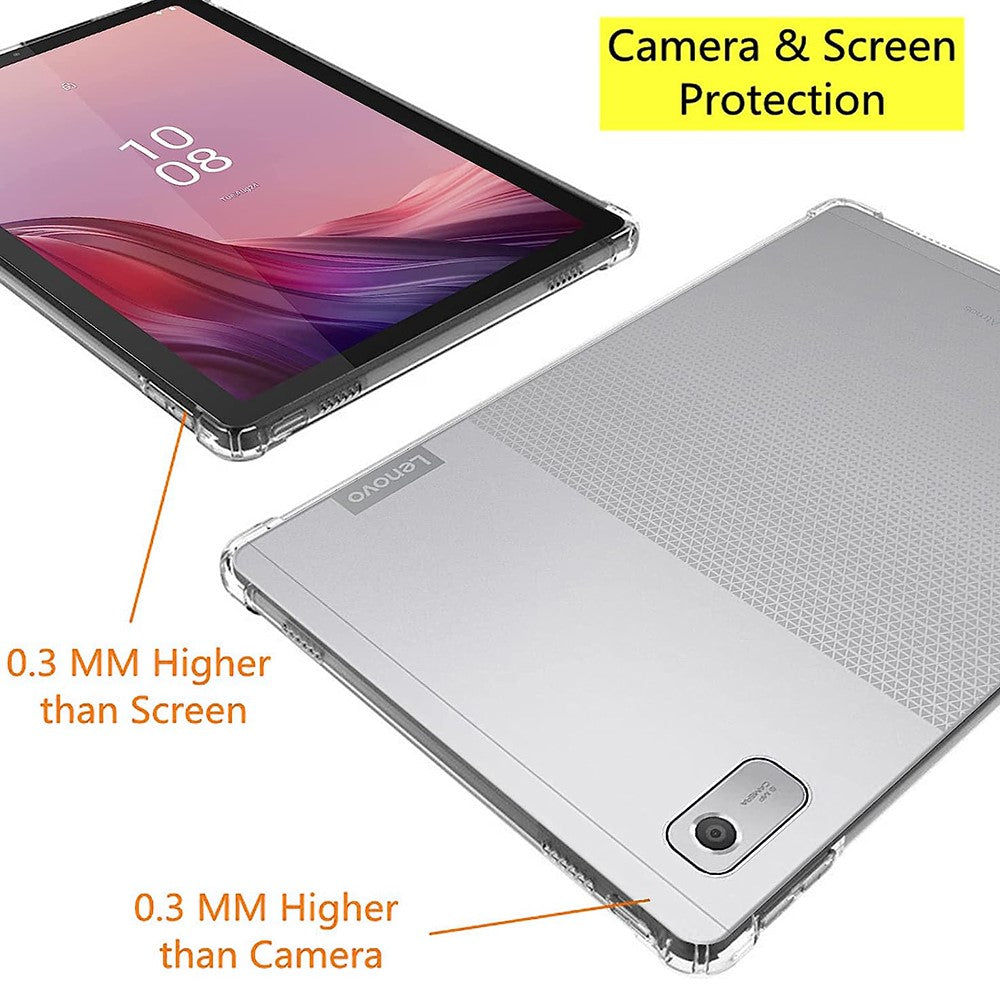 For Lenovo Tab M9 TPU Tablet Case Anti-drop Transparent Cover Reinforced Corners Shell
