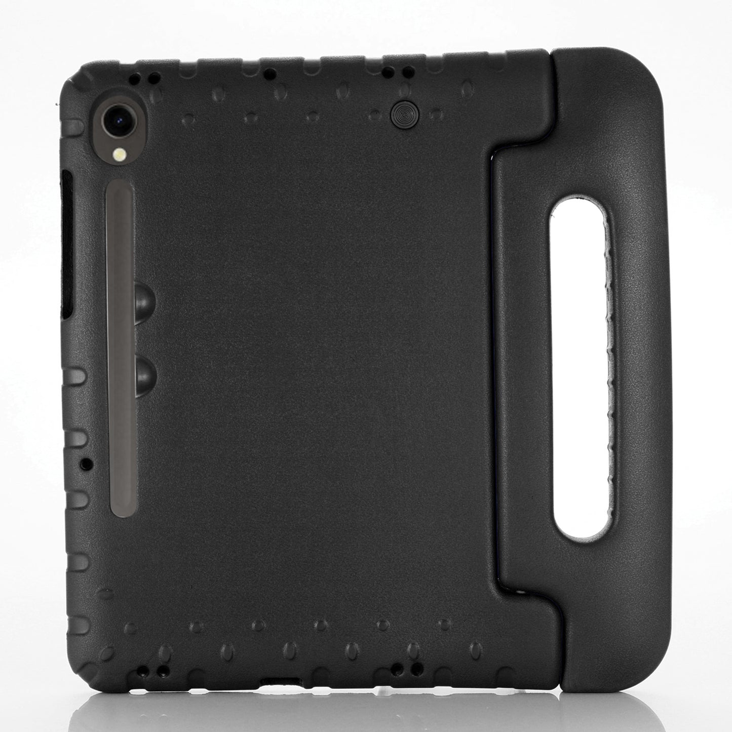 For Samsung Galaxy Tab S9 / S9 FE Protective EVA Kids Cover Handle Kickstand Shockproof Tablet Case - Black