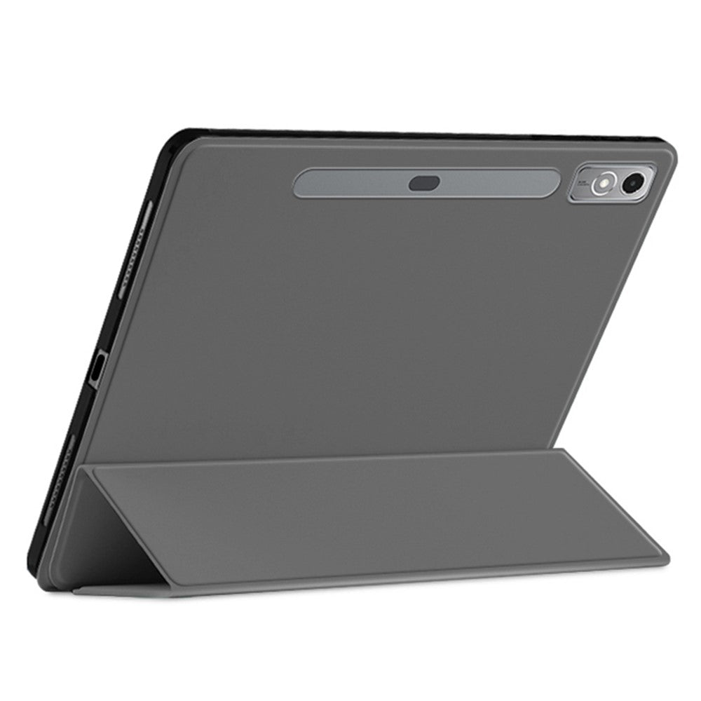 Tablet Case for Lenovo Xiaoxin Pad Pro 12.7 inch , Trifold Stand PU Leather Auto Sleep  /  Wake Smart Cover - Black