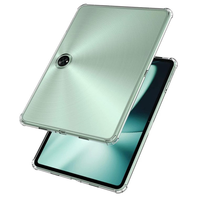 For OnePlus Pad Transparent TPU Tablet Case Reinforced Corners Anti-drop Tablet Cover