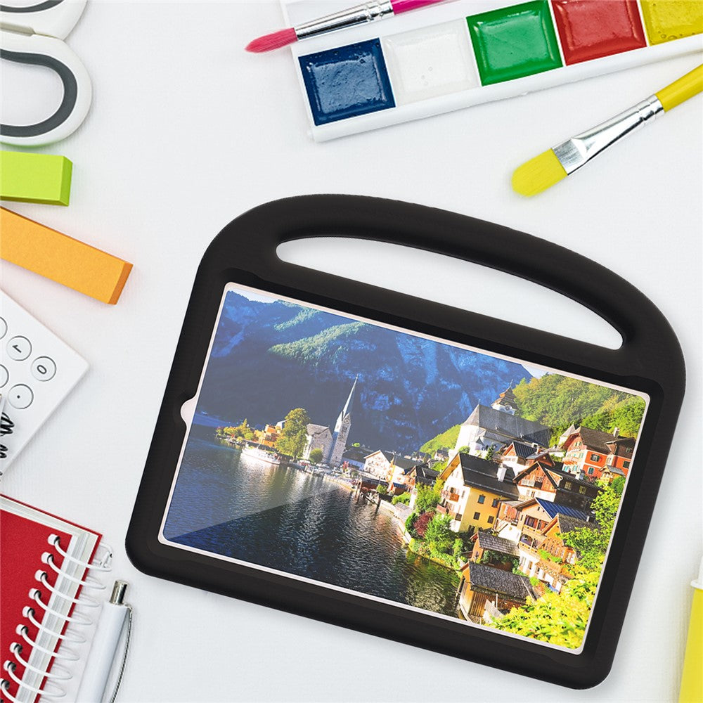 For Lenovo Tab M9 Sparrow Style EVA Case Foldable Kickstand Tablet Protective Cover with Portable Handle - Black