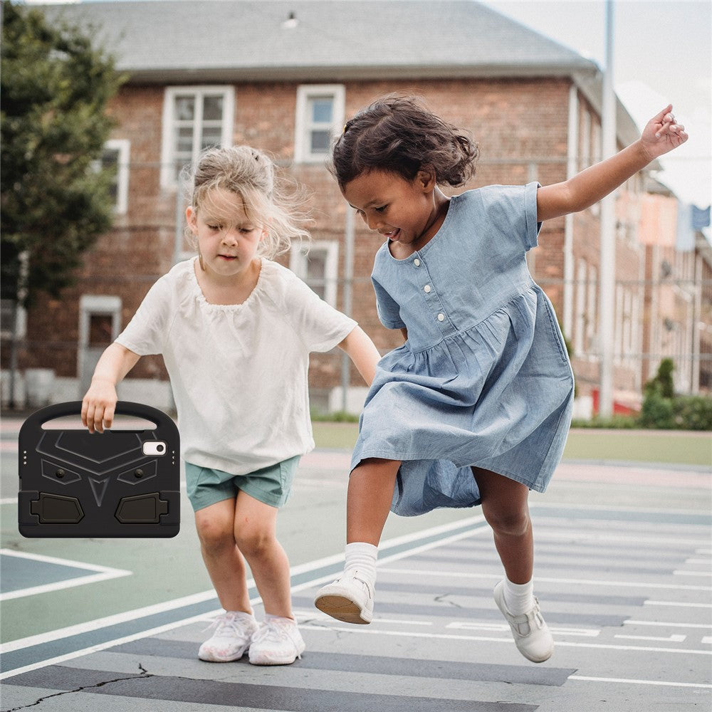 For Lenovo Tab M9 Sparrow Style EVA Case Foldable Kickstand Tablet Protective Cover with Portable Handle - Black