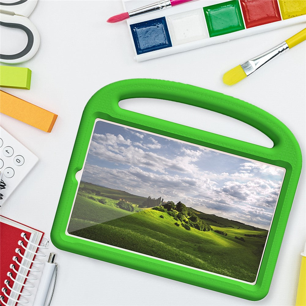 For Lenovo Tab M9 Sparrow Style EVA Case Foldable Kickstand Tablet Protective Cover with Portable Handle - Green