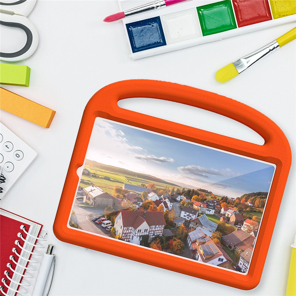 For Lenovo Tab M9 Sparrow Style EVA Case Foldable Kickstand Tablet Protective Cover with Portable Handle - Orange